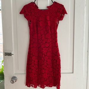 Lulu’s Red Lace Dress